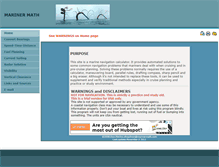 Tablet Screenshot of marinermath.com